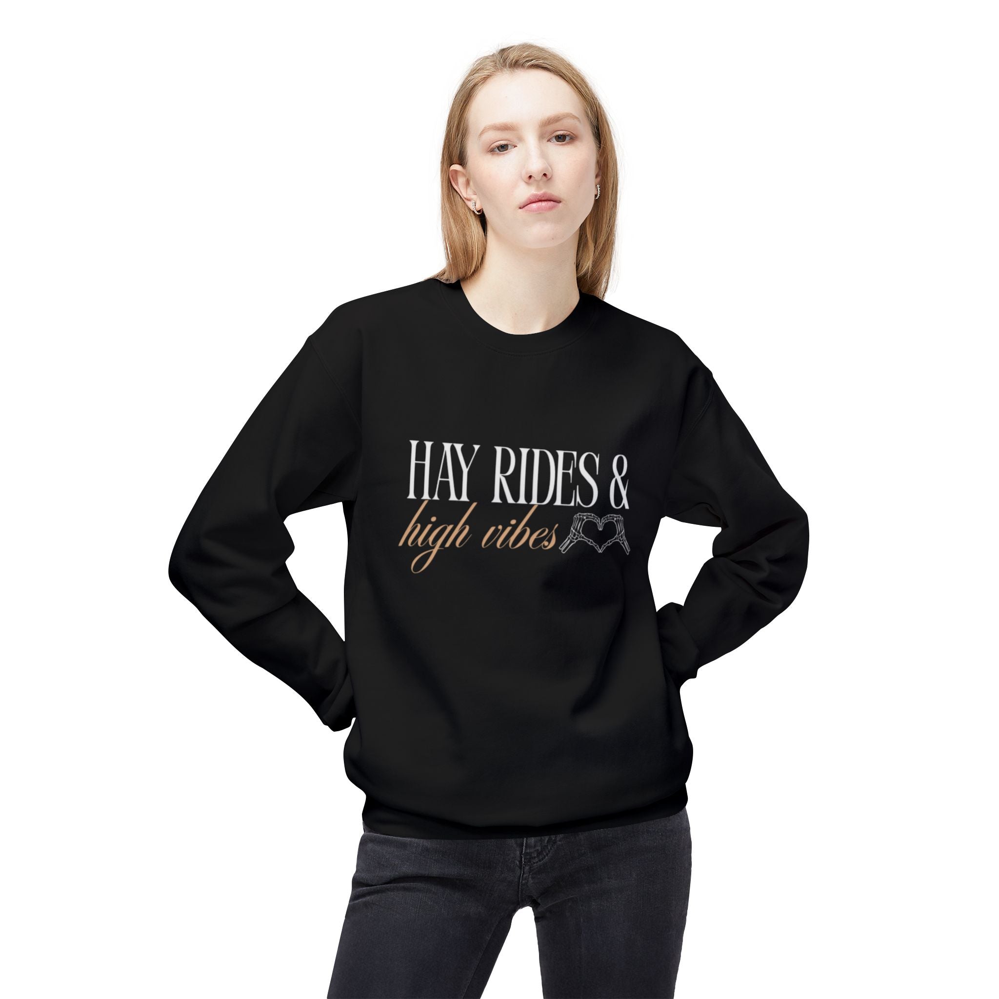 Hay Rides & High Vibes Crewneck