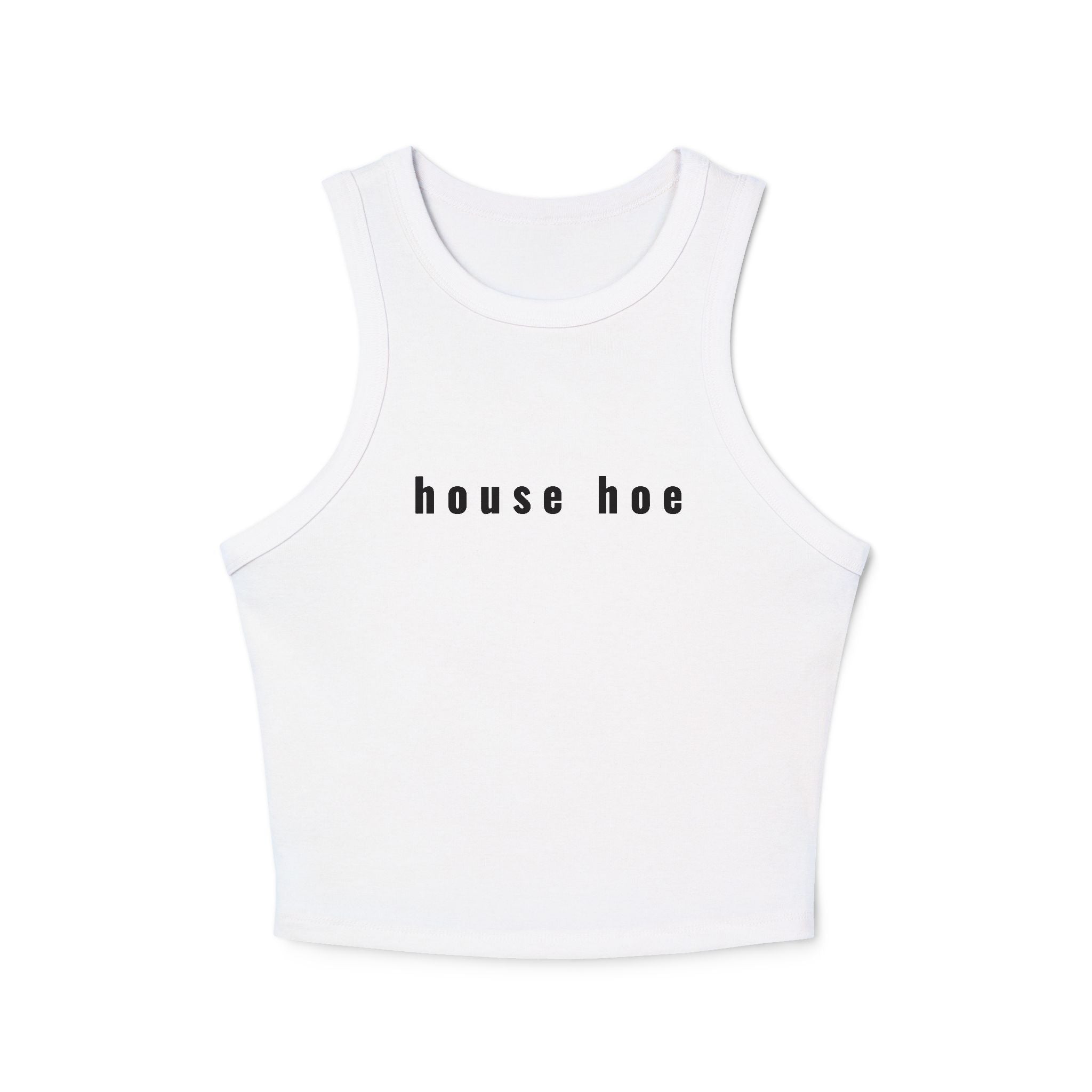House Hoe - Ribbed Racer Tank Top