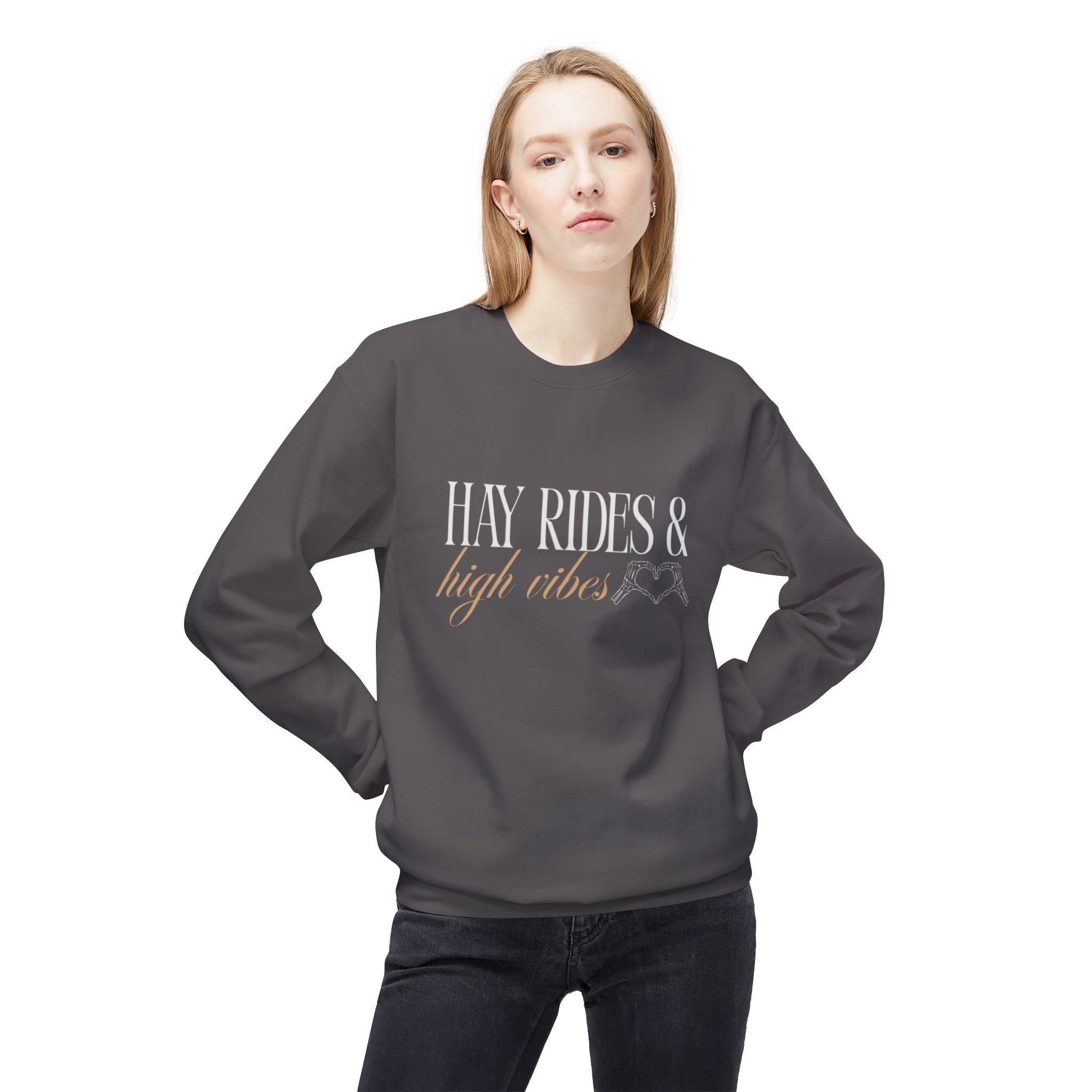 Hay Rides & High Vibes Crewneck
