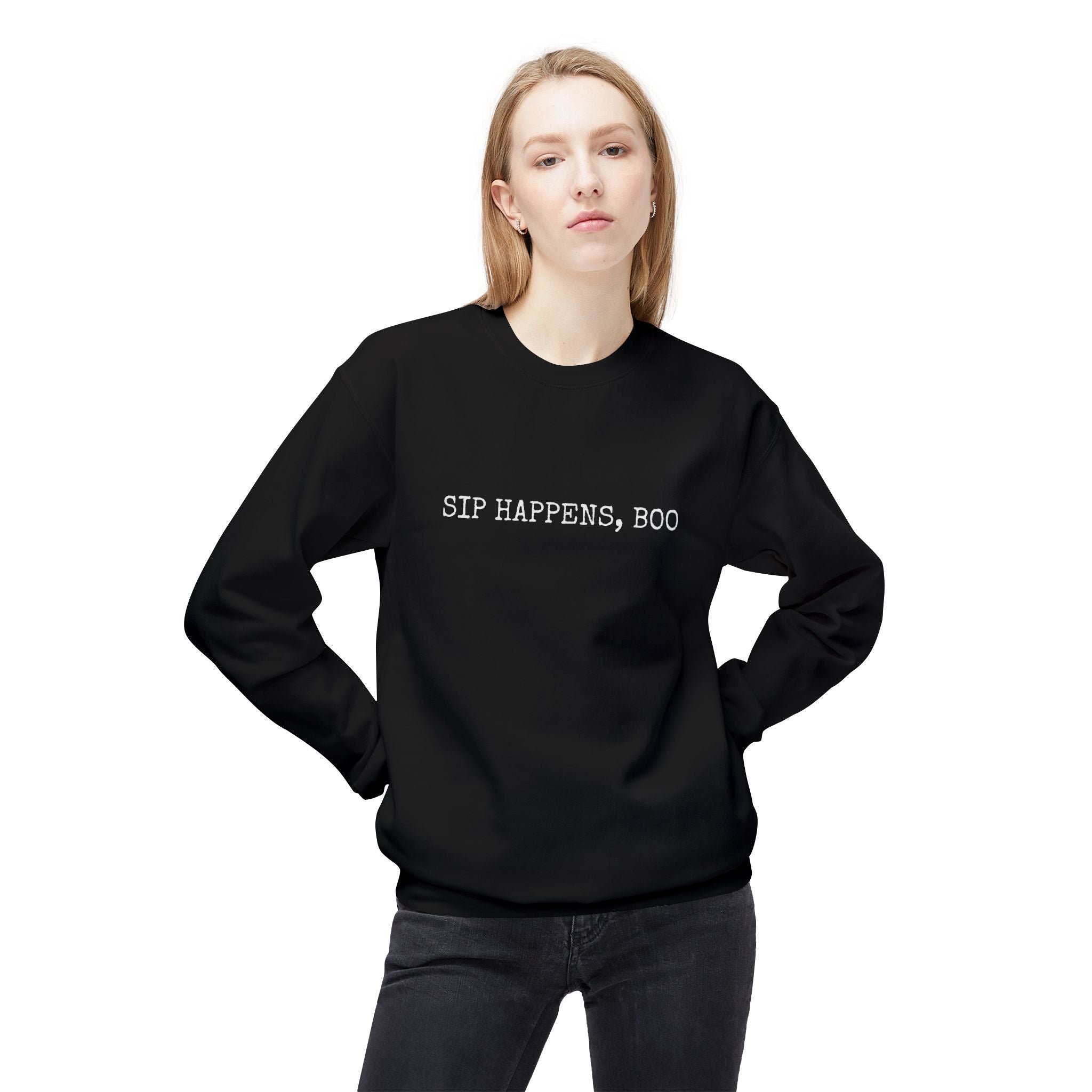 Sip Happens Boo - Crewneck