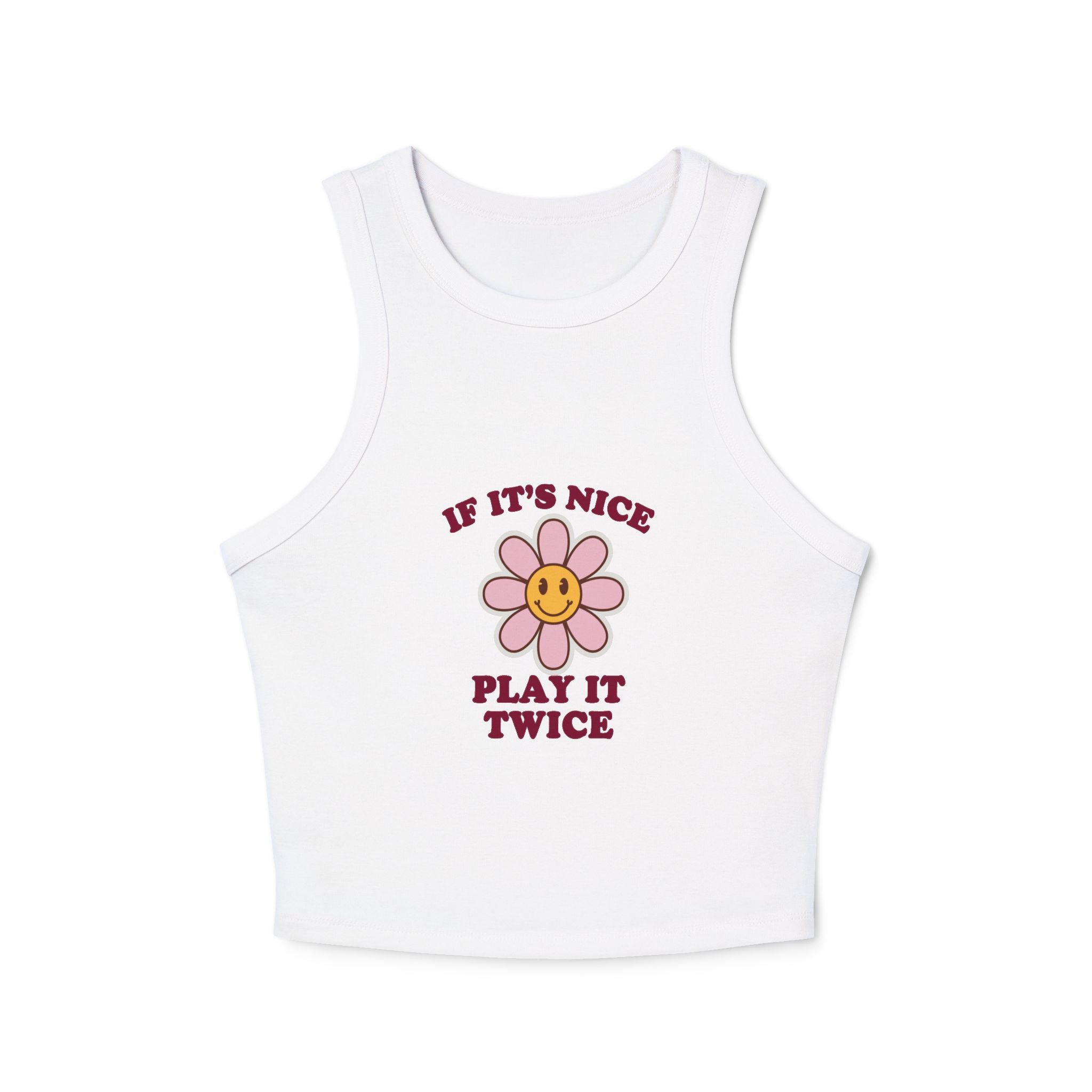 If It's Nice Play It Twice - Ribbed Racer Tank
