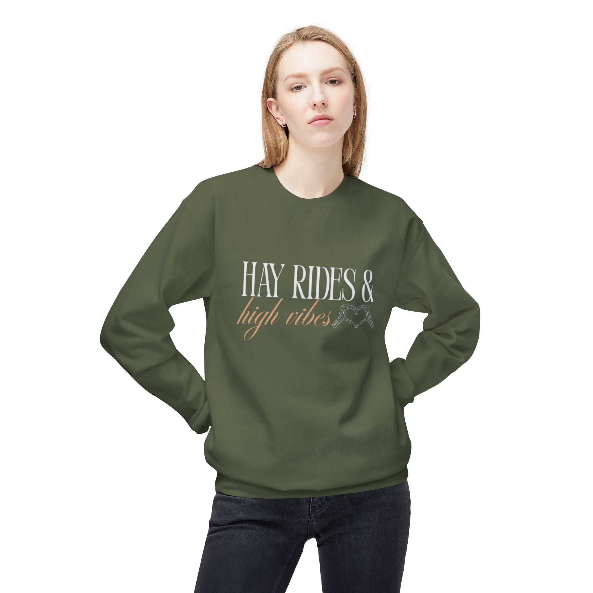 Hay Rides & High Vibes Crewneck