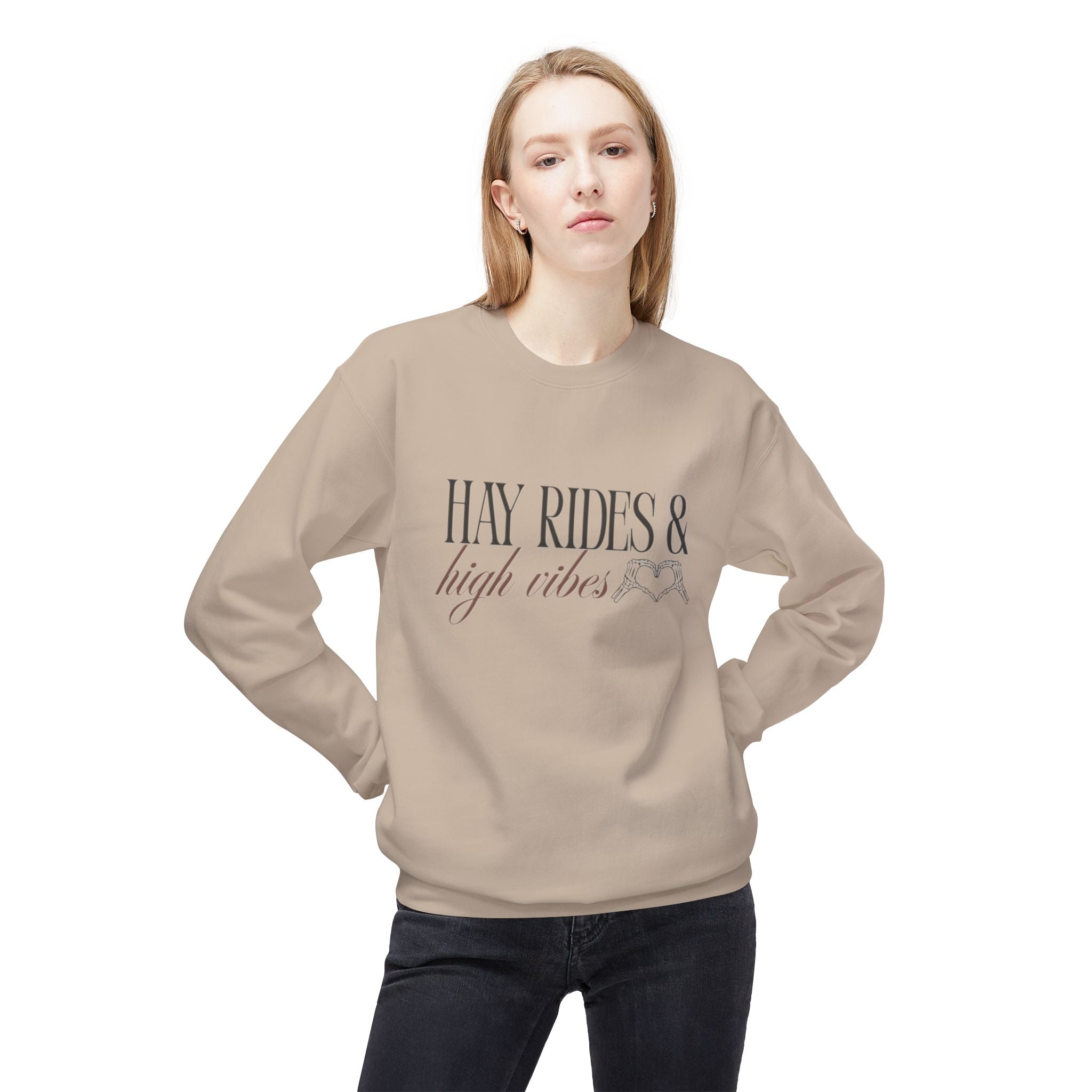 Hay Rides & High Vibes Crewneck