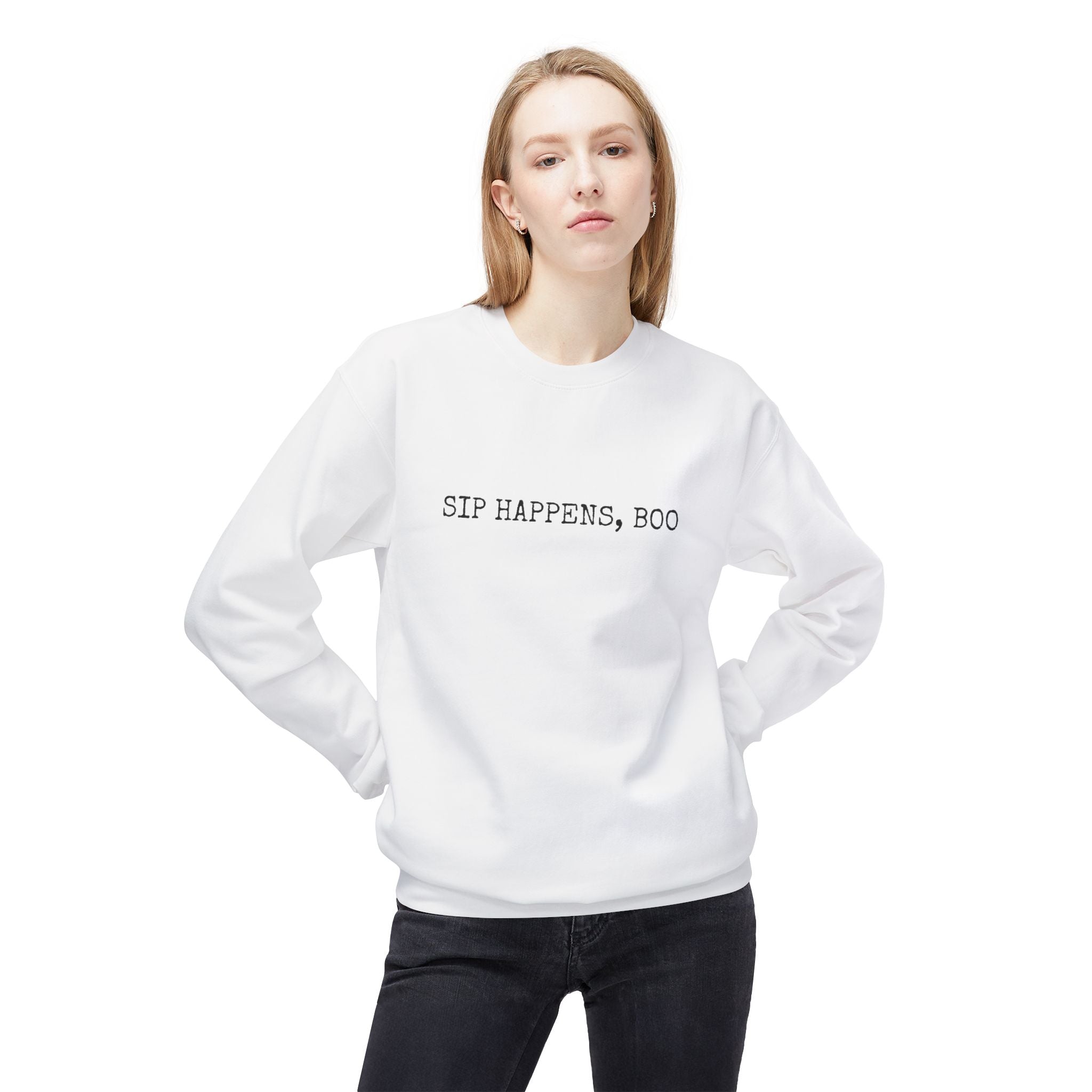 Sip Happens Boo - Crewneck