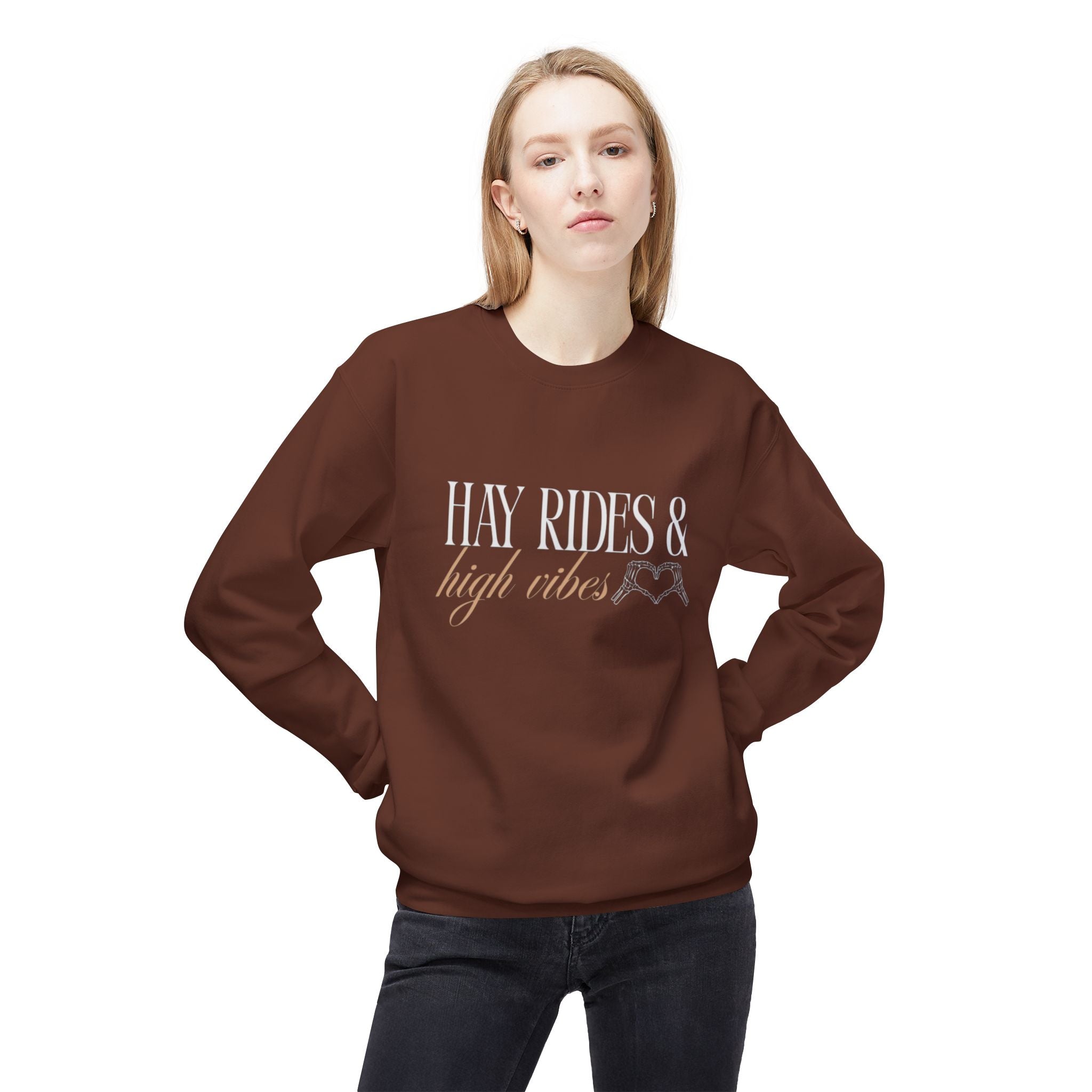 Hay Rides & High Vibes Crewneck