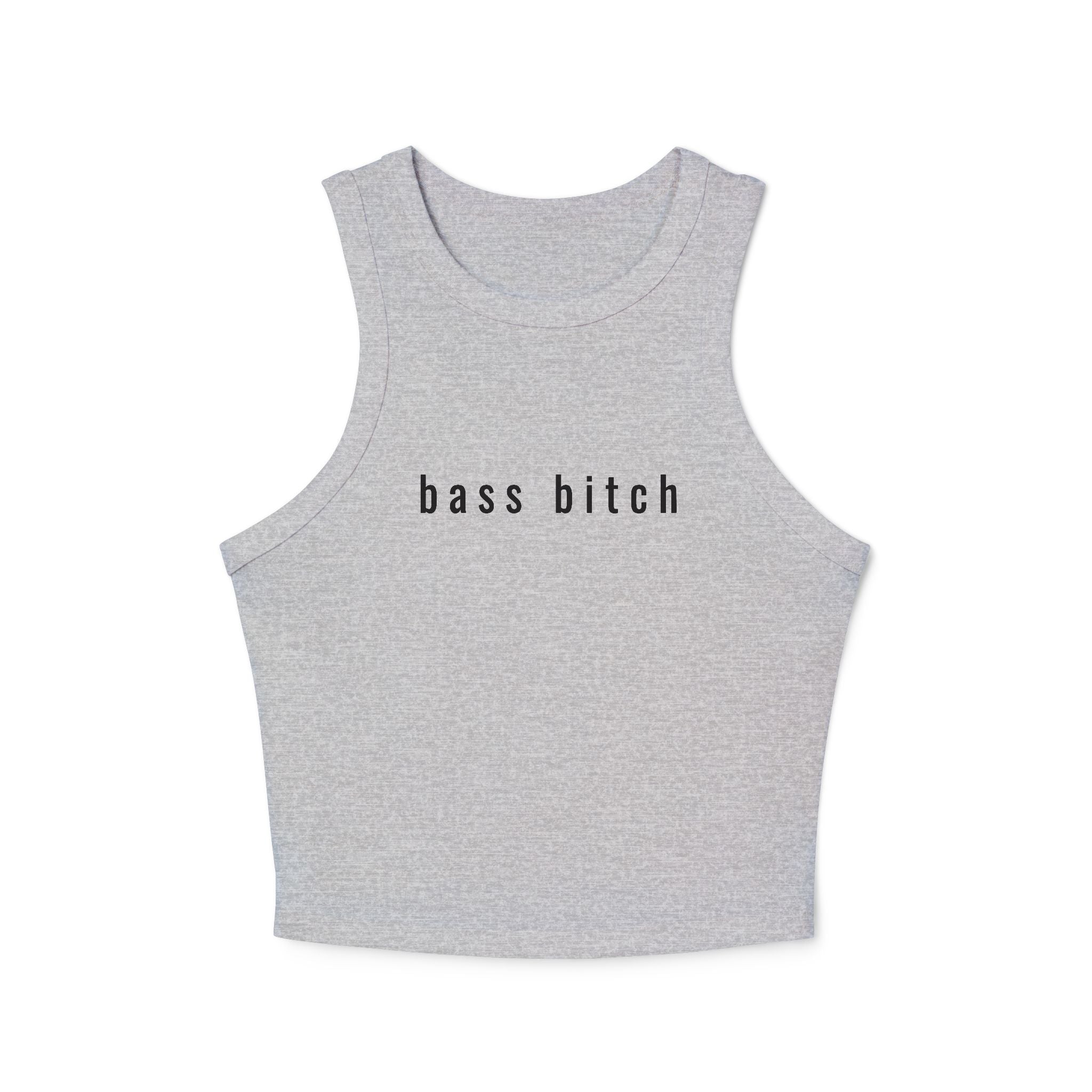Bass Bitch - Ribbed Racer Tank Top