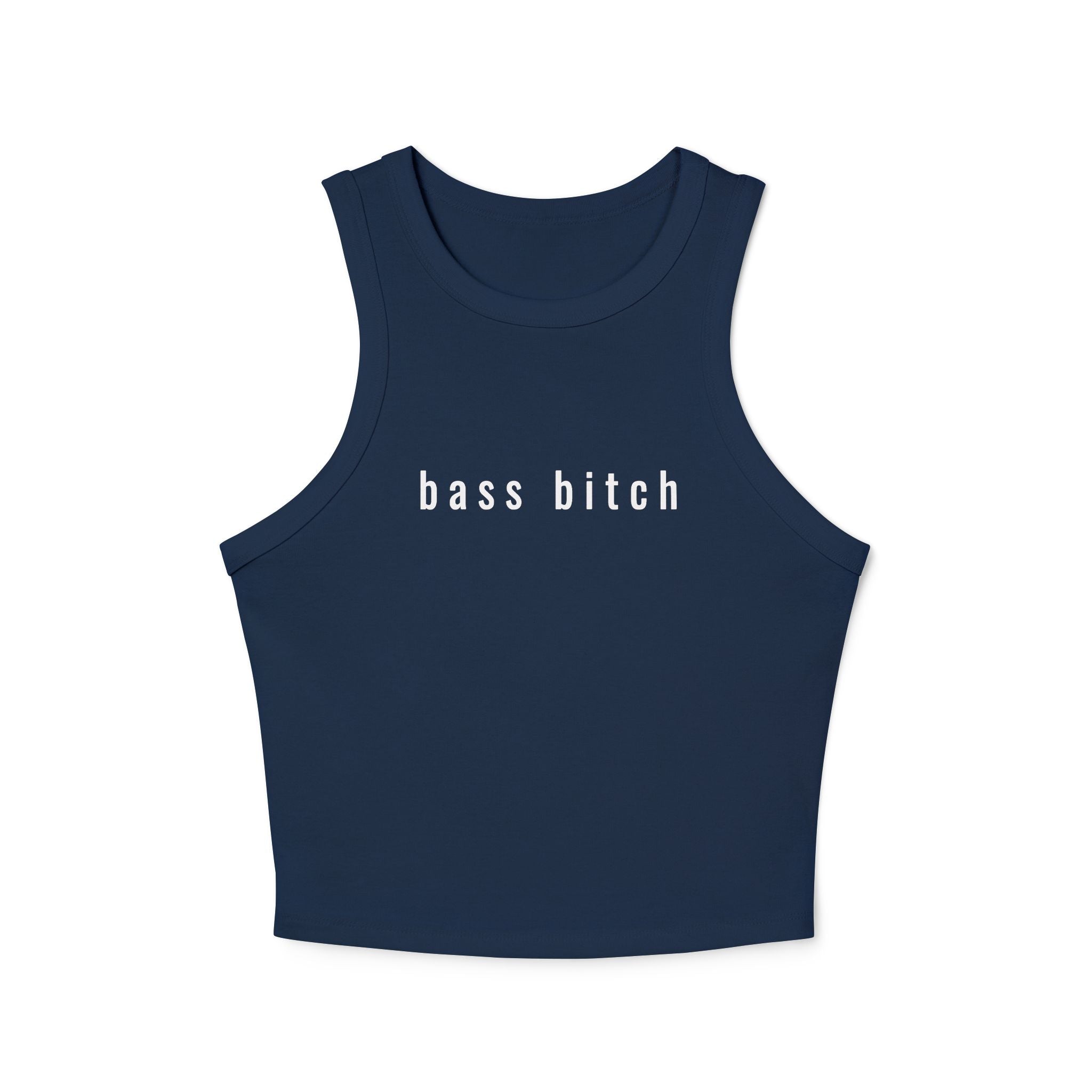 Bass Bitch - Ribbed Racer Tank Top