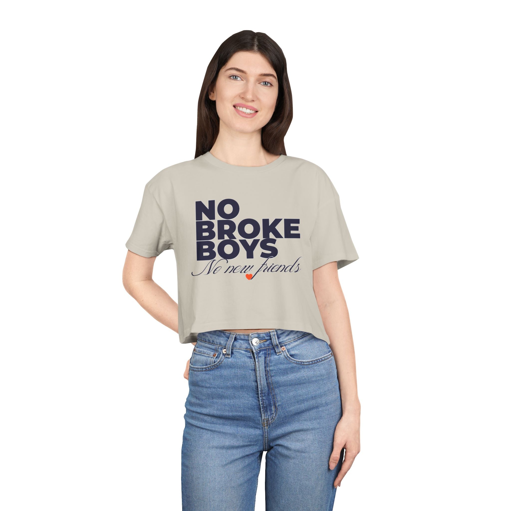 No Broke Boys Cropped T-Shirt