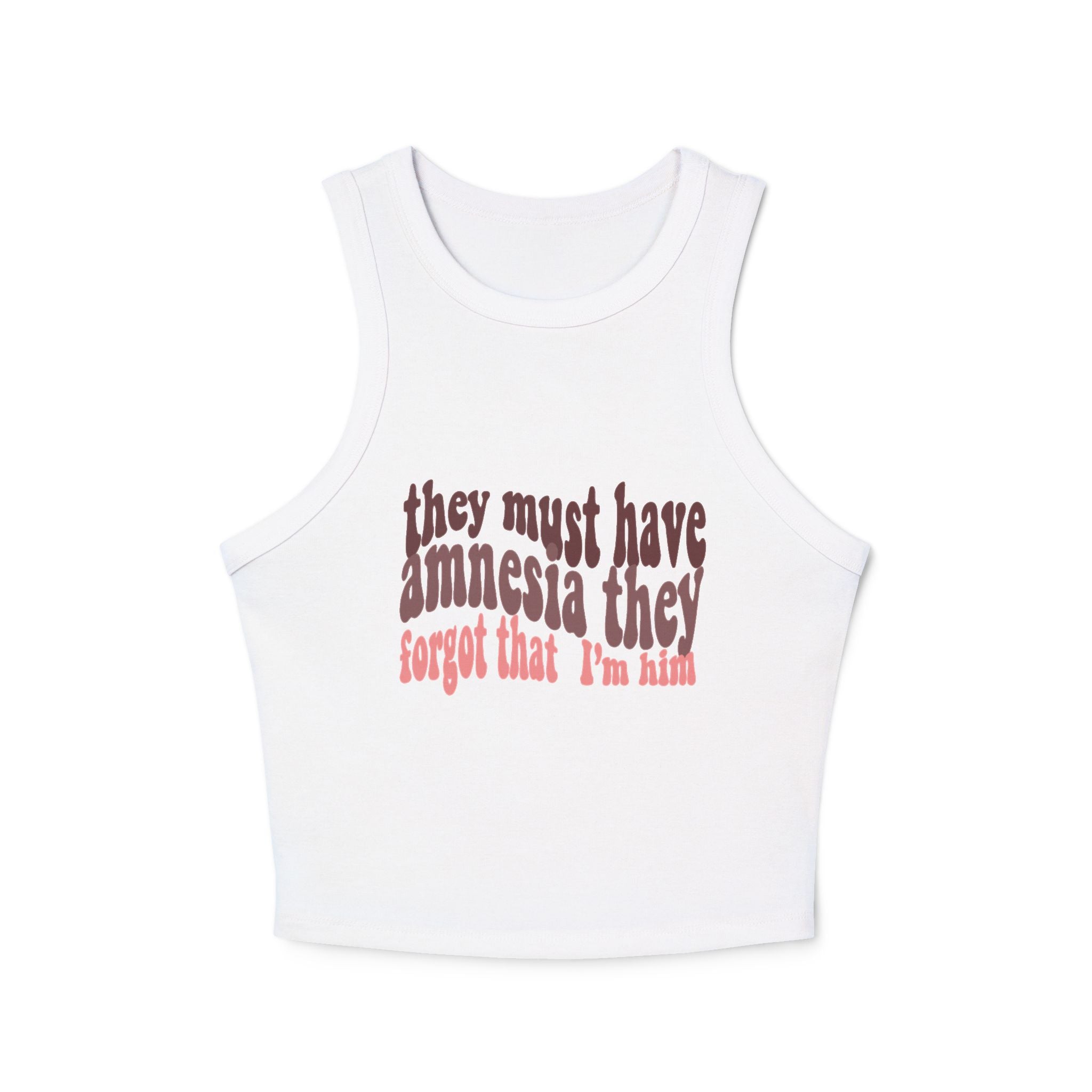 Amnesia (Pink) Women’s Ribbed Tank Top