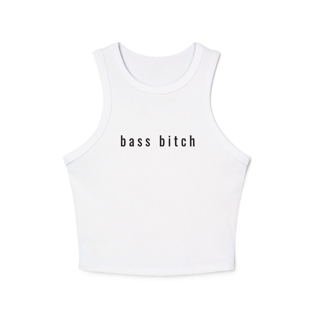 Bass Bitch - Ribbed Racer Tank Top