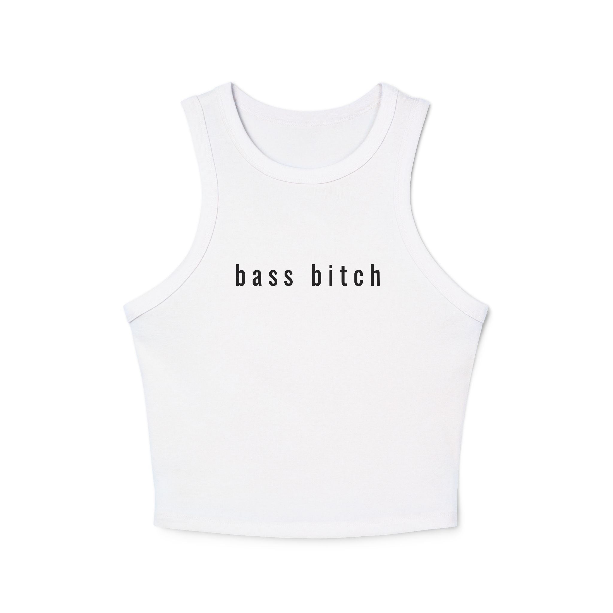 Bass Bitch - Ribbed Racer Tank Top
