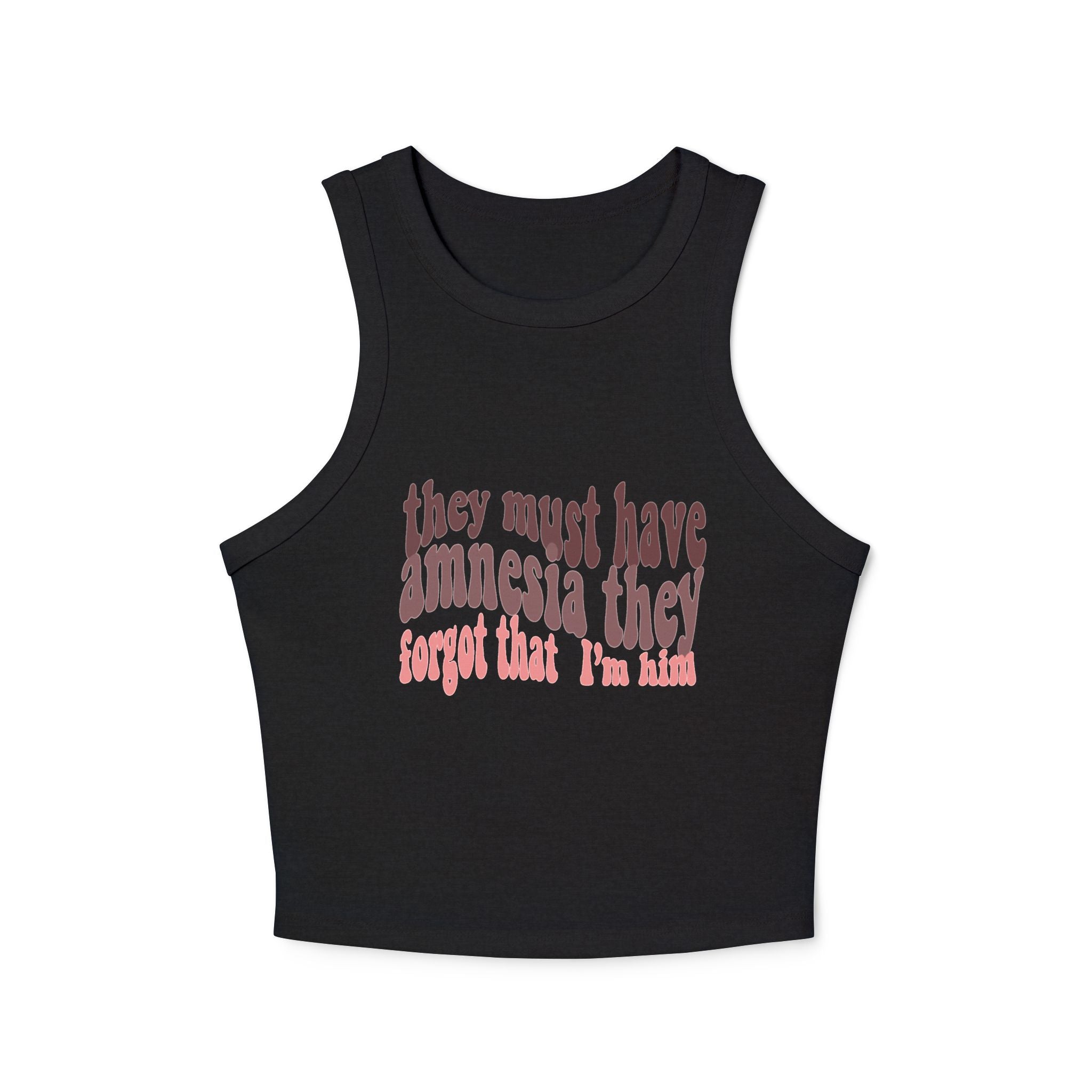 Amnesia (Pink) Women’s Ribbed Tank Top