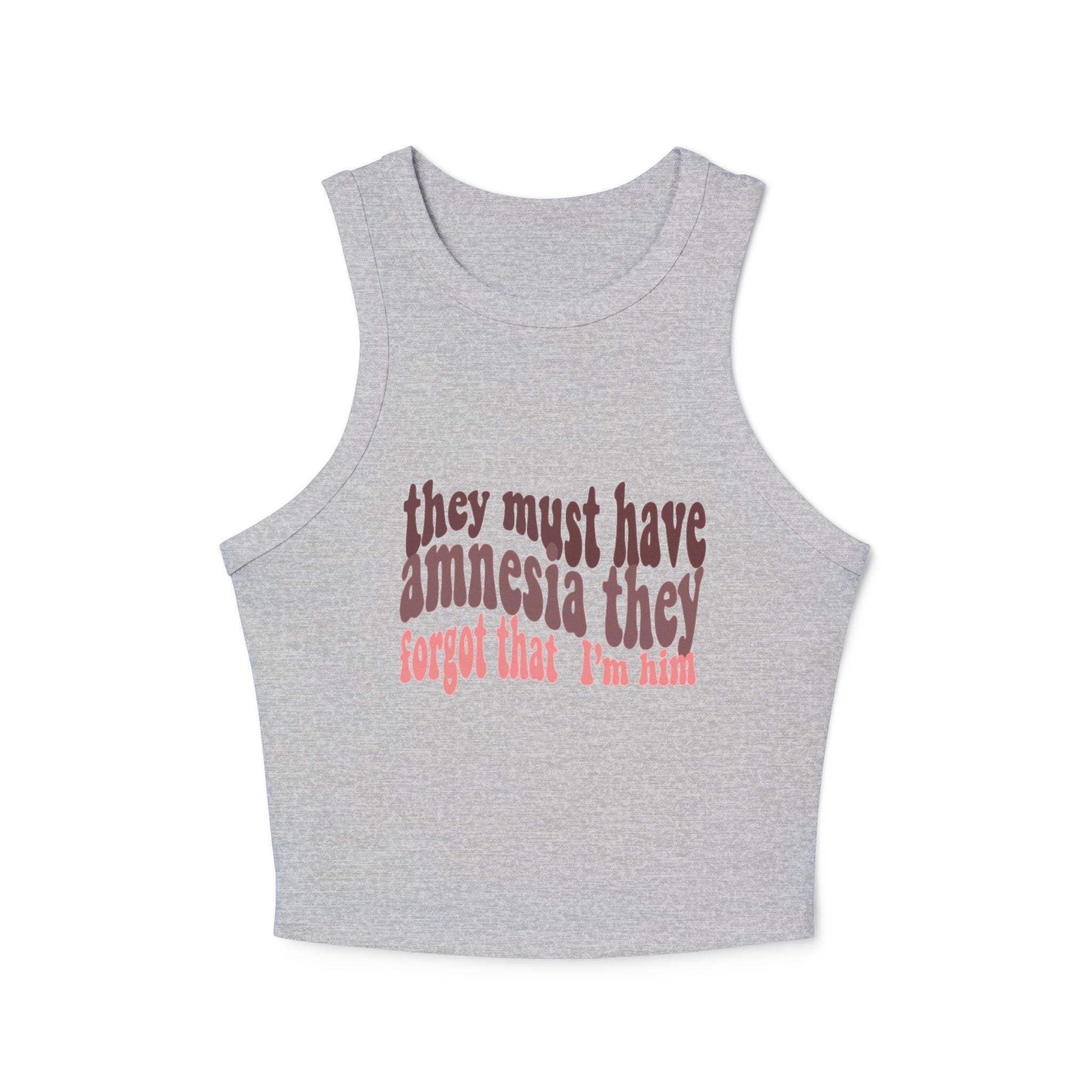 Amnesia (Pink) Women’s Ribbed Tank Top