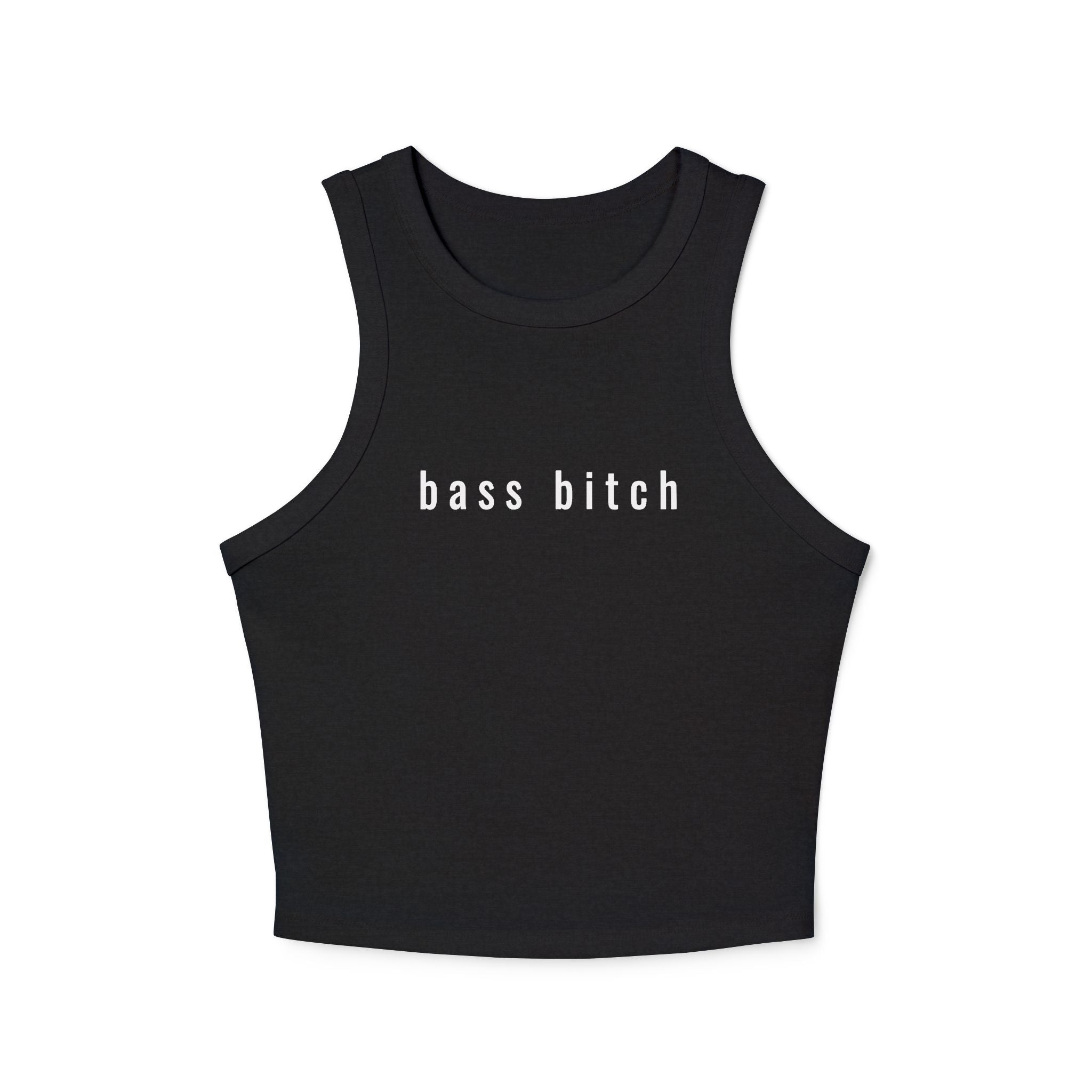 Bass Bitch - Ribbed Racer Tank Top