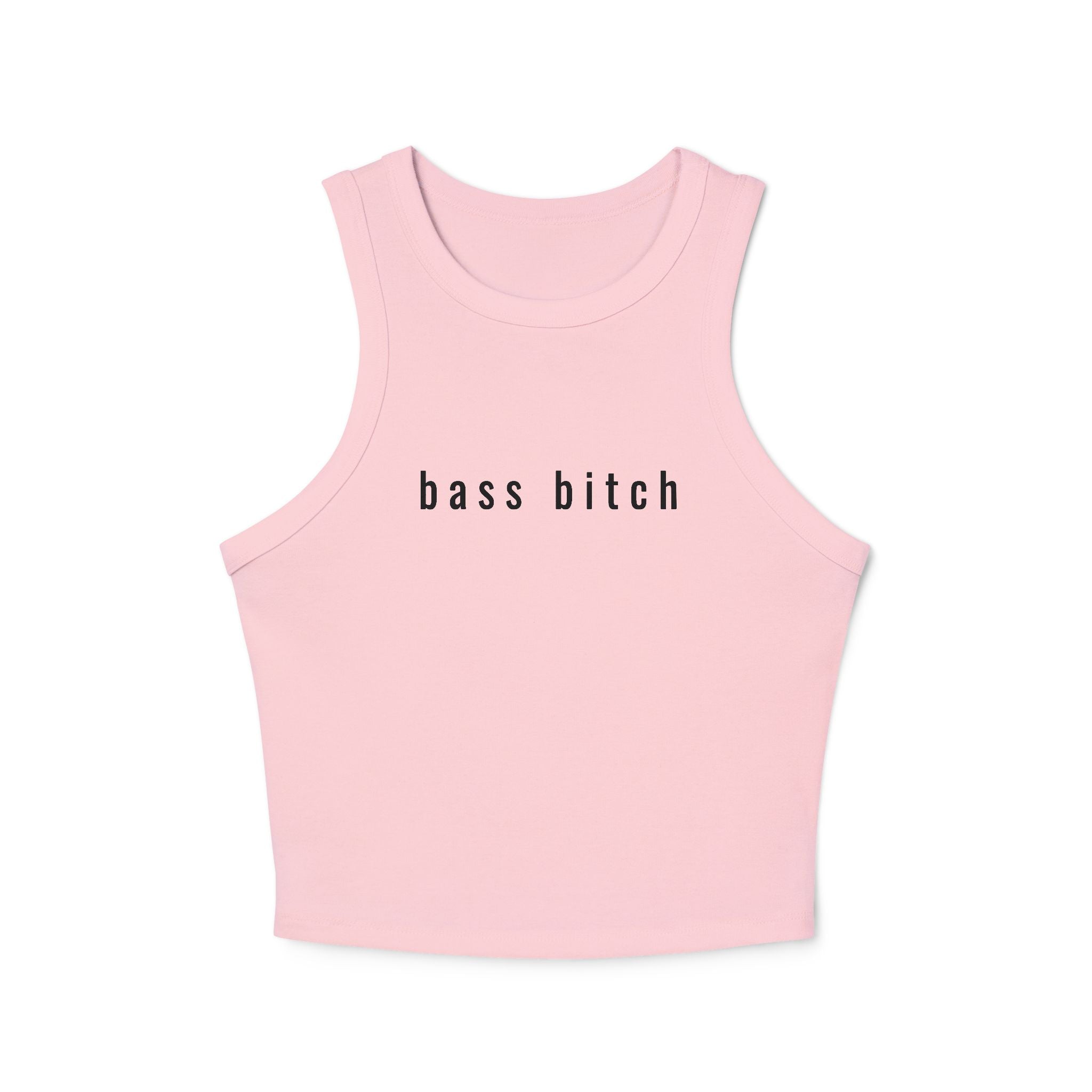 Bass Bitch - Ribbed Racer Tank Top