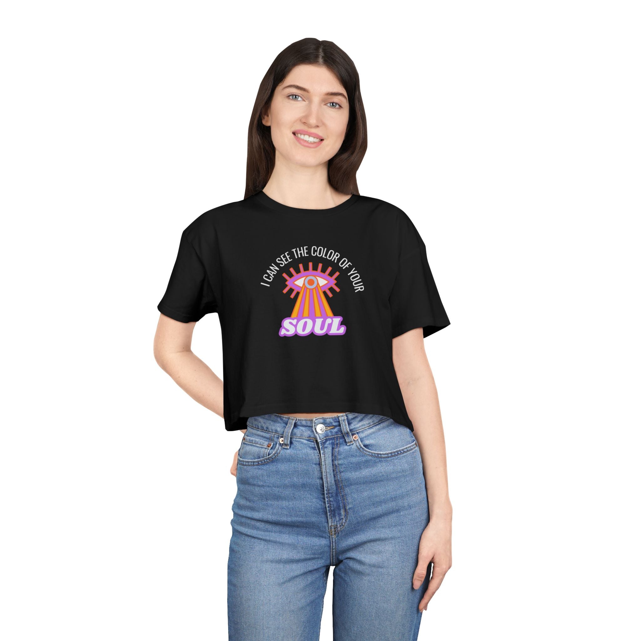 Color of Your Soul Cropped T Shirt