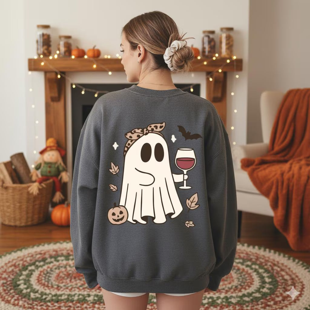 Sip Happens Boo - Crewneck