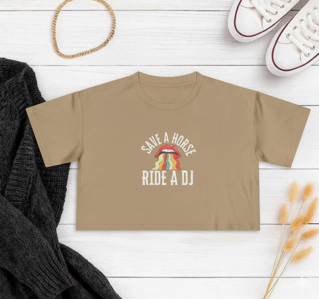 Ride a DJ - Cropped T-Shirt