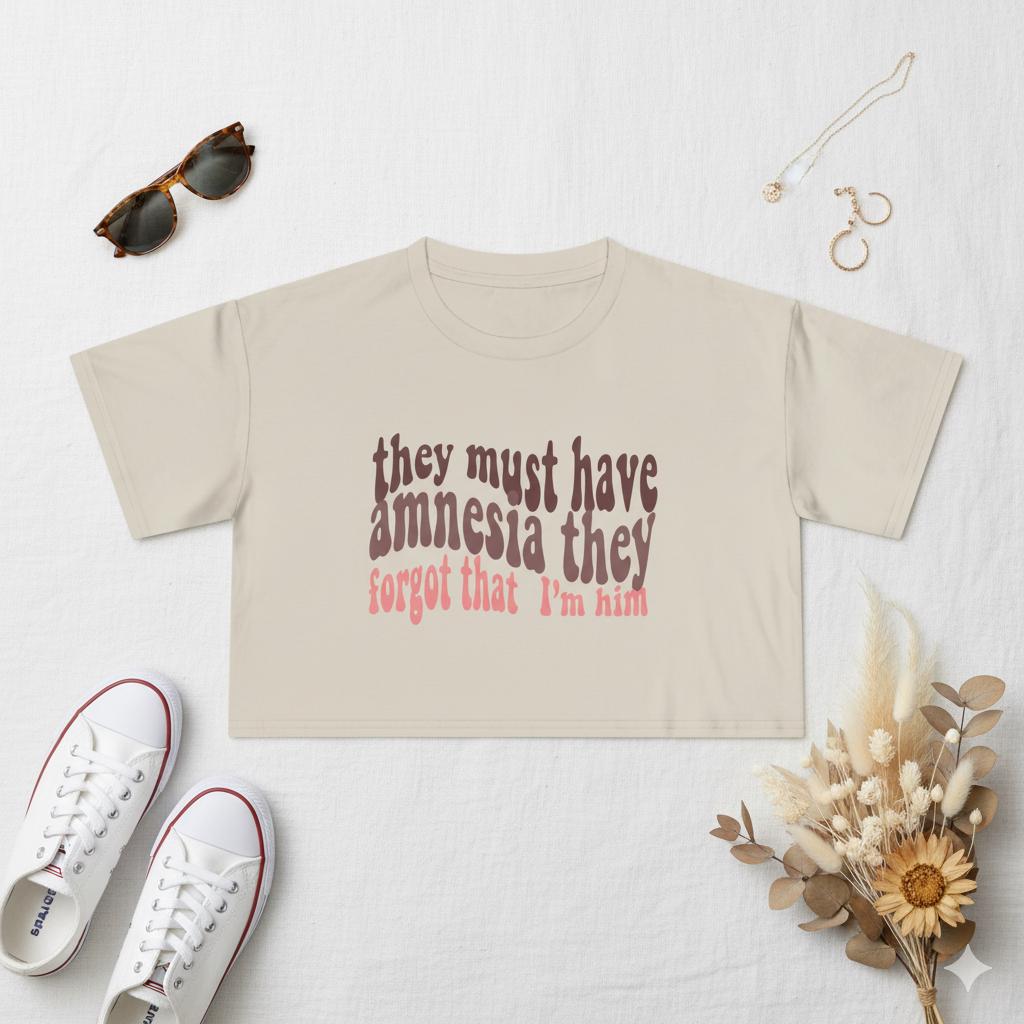 Amnesia Cropped T-Shirt