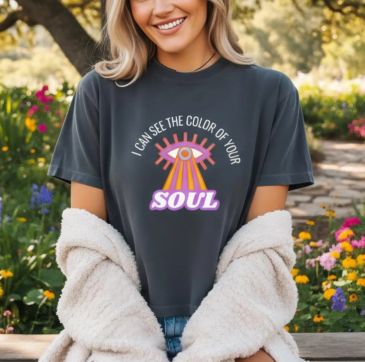 Color of Your Soul Cropped T Shirt